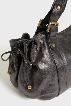 Handbag in metallic leather - 24H