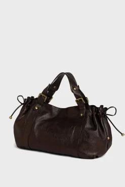 Handbag in metallic leather - 24H