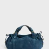 Handbag in suede leather - 24H
