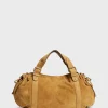 Handbag in suede leather - 24H
