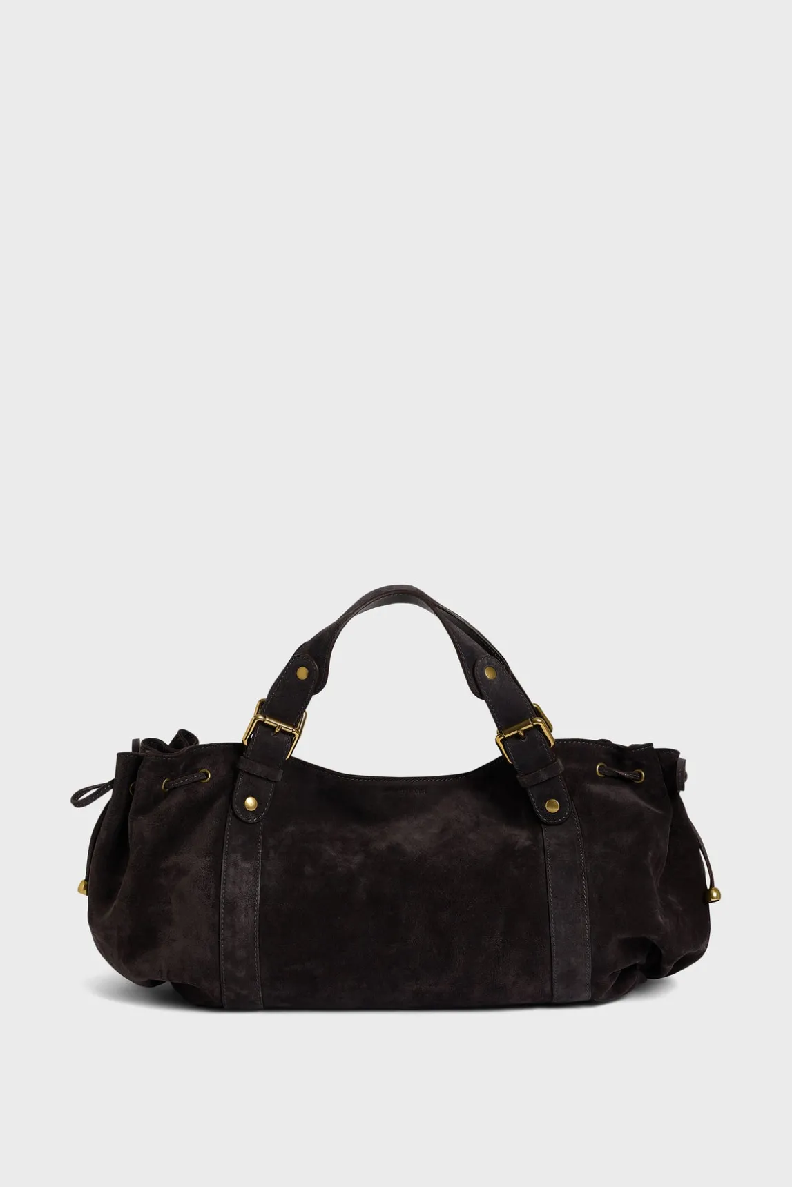 Handbag in suede leather - 24H