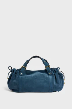 Handbag in suede leather - 24H