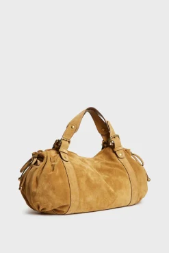 Handbag in suede leather - 24H