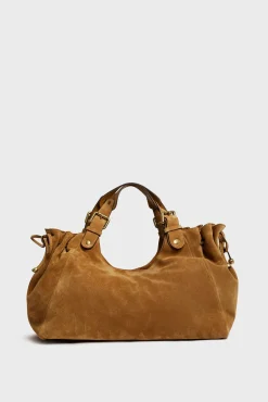 handbag in suede leather - CHIARA GD
