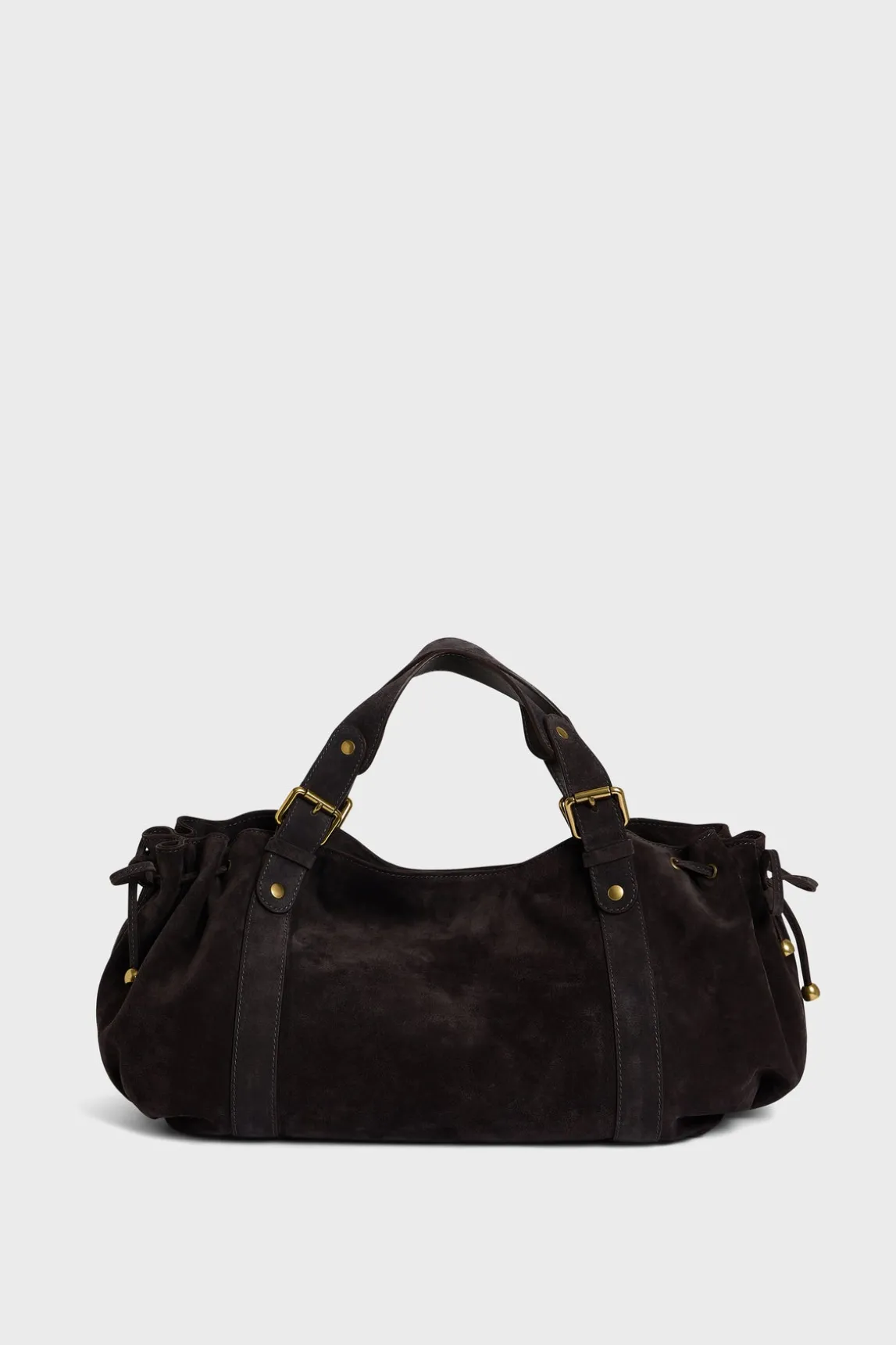 Handbag in suede leather - 24H