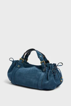 Handbag in suede leather - 24H