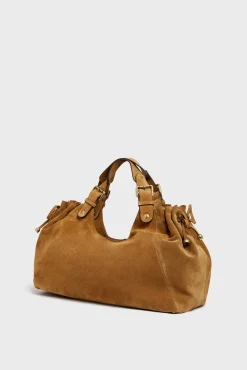 handbag in suede leather - CHIARA GD