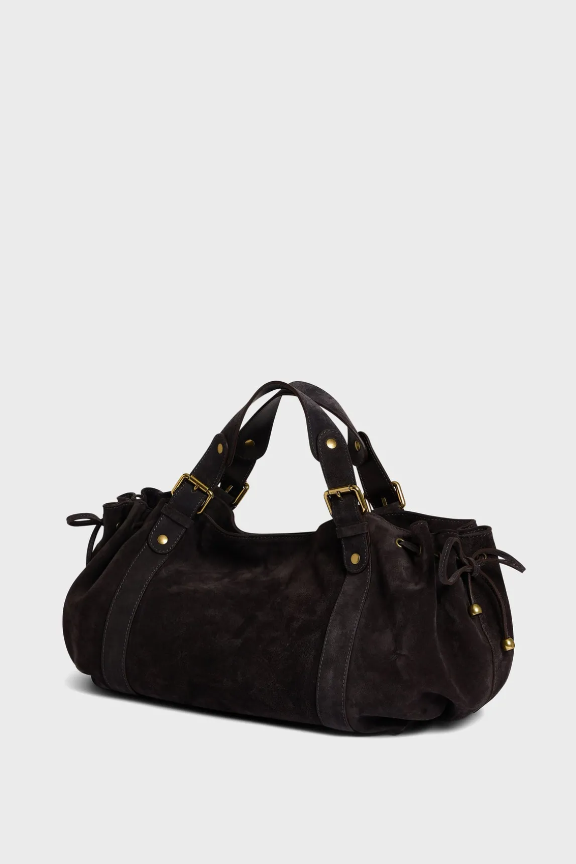 Handbag in suede leather - 24H