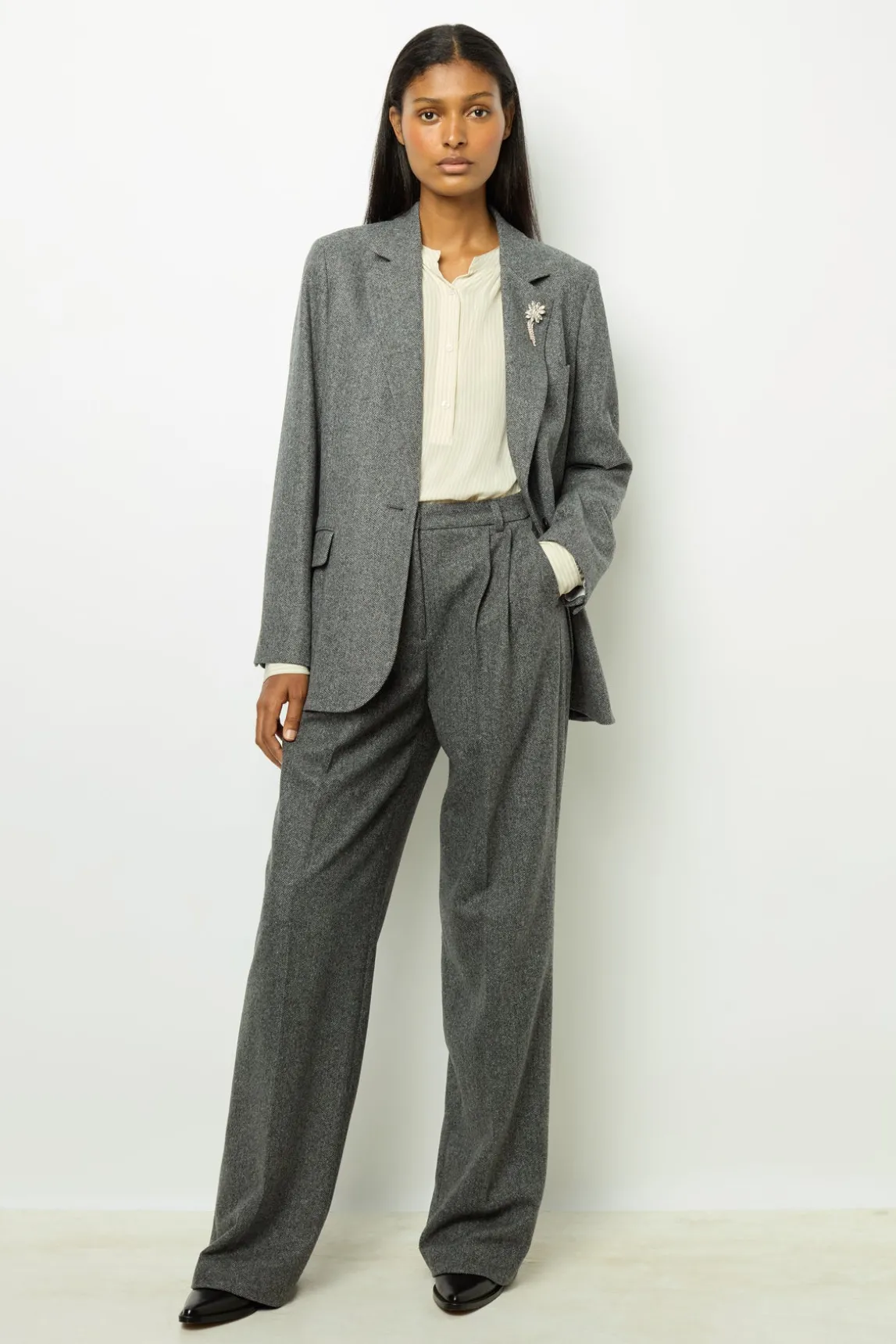 Herringbone blazer - MELANIE
