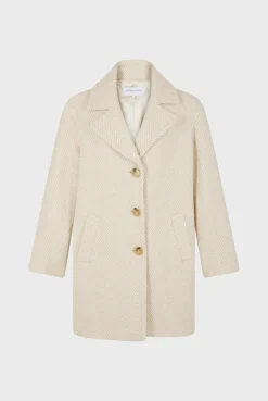 Herringbone loose coat - LEONETTE