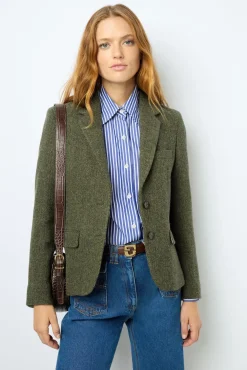 Herringbone suit jacket - MARILOU