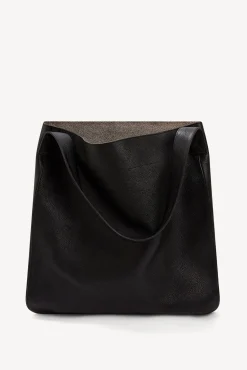 Hobo bag in grainy leather metallic inside - LADY