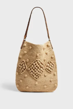 Hobo Bag in raffia - JOSIE