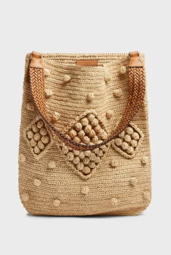 Hobo Bag in raffia - JOSIE