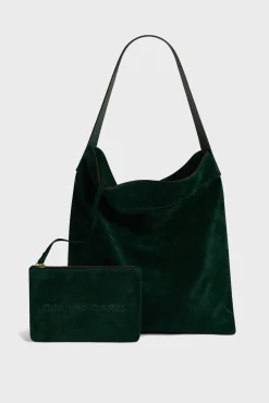 Hobo bag in suede leather - LADY