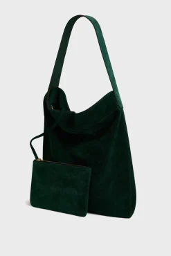 Hobo bag in suede leather - LADY