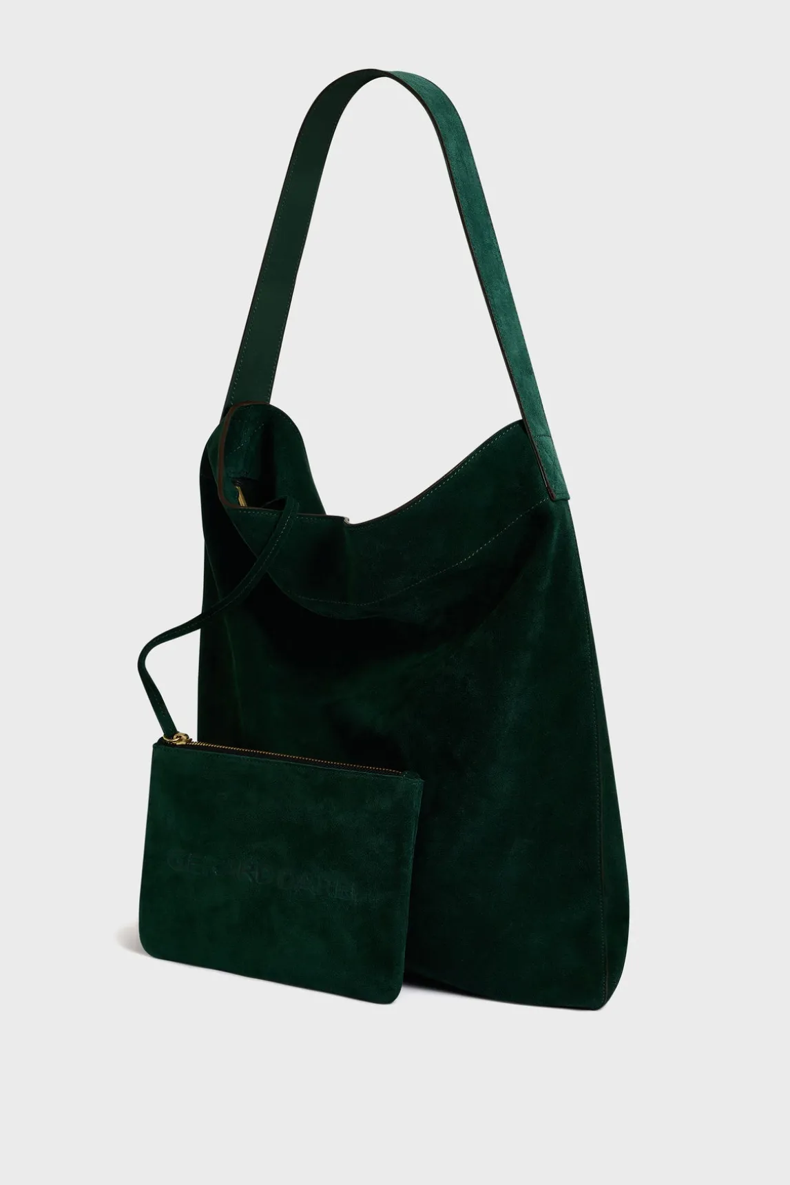 Hobo bag in suede leather - LADY