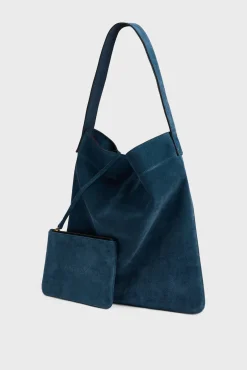 Hobo bag in suede leather - LADY
