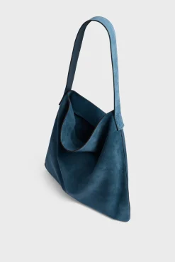 Hobo bag in suede leather - LADY