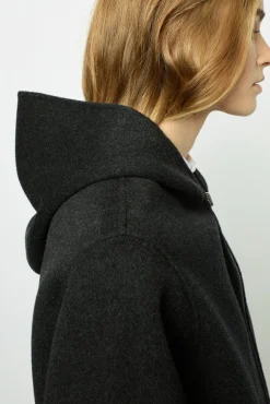 Hooded wool coat - LANDIE