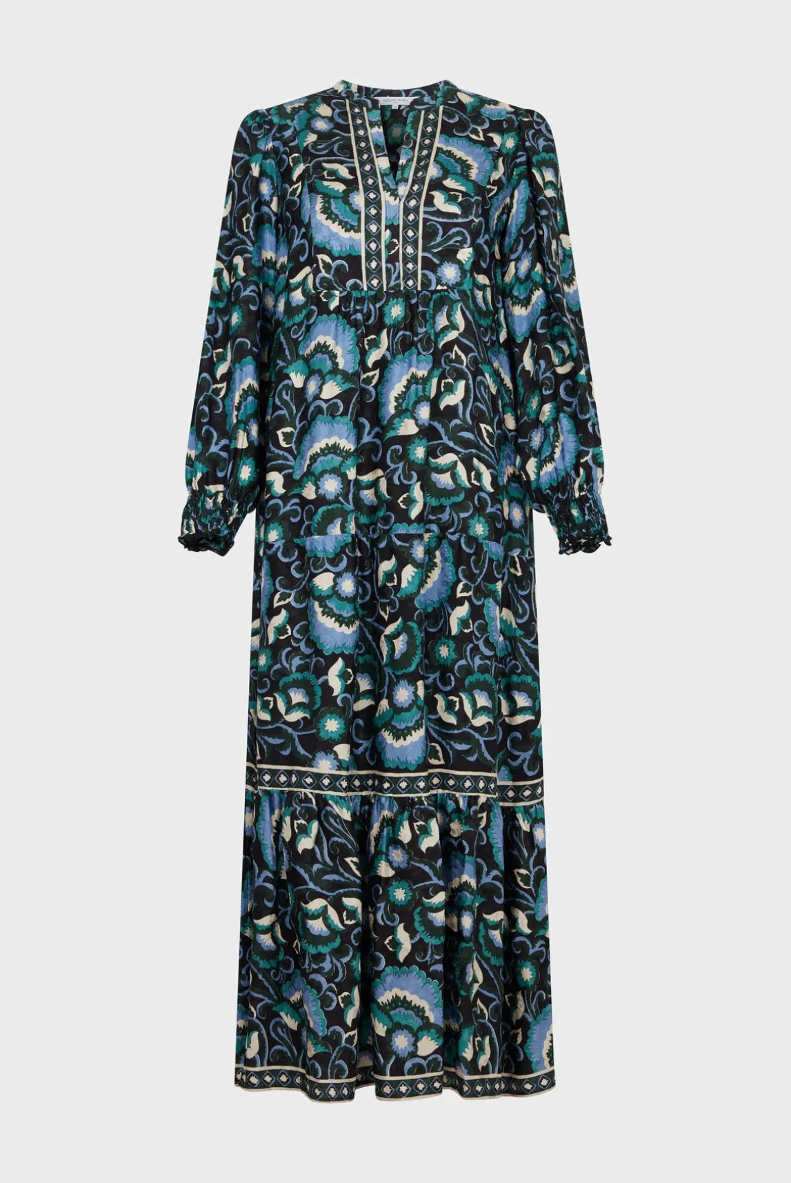 Jacquard print midi dress - SANDA