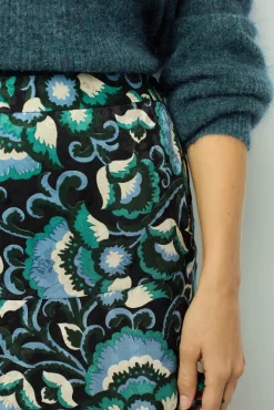 Jacquard print midi skirt - CATHERINA