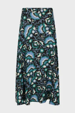 Jacquard print midi skirt - CATHERINA