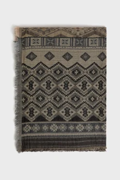 Jacquard "])self.__next_f.push([1,"cotton and wool scarf - DOLORES