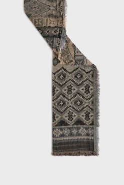 Jacquard "])self.__next_f.push([1,"cotton and wool scarf - DOLORES