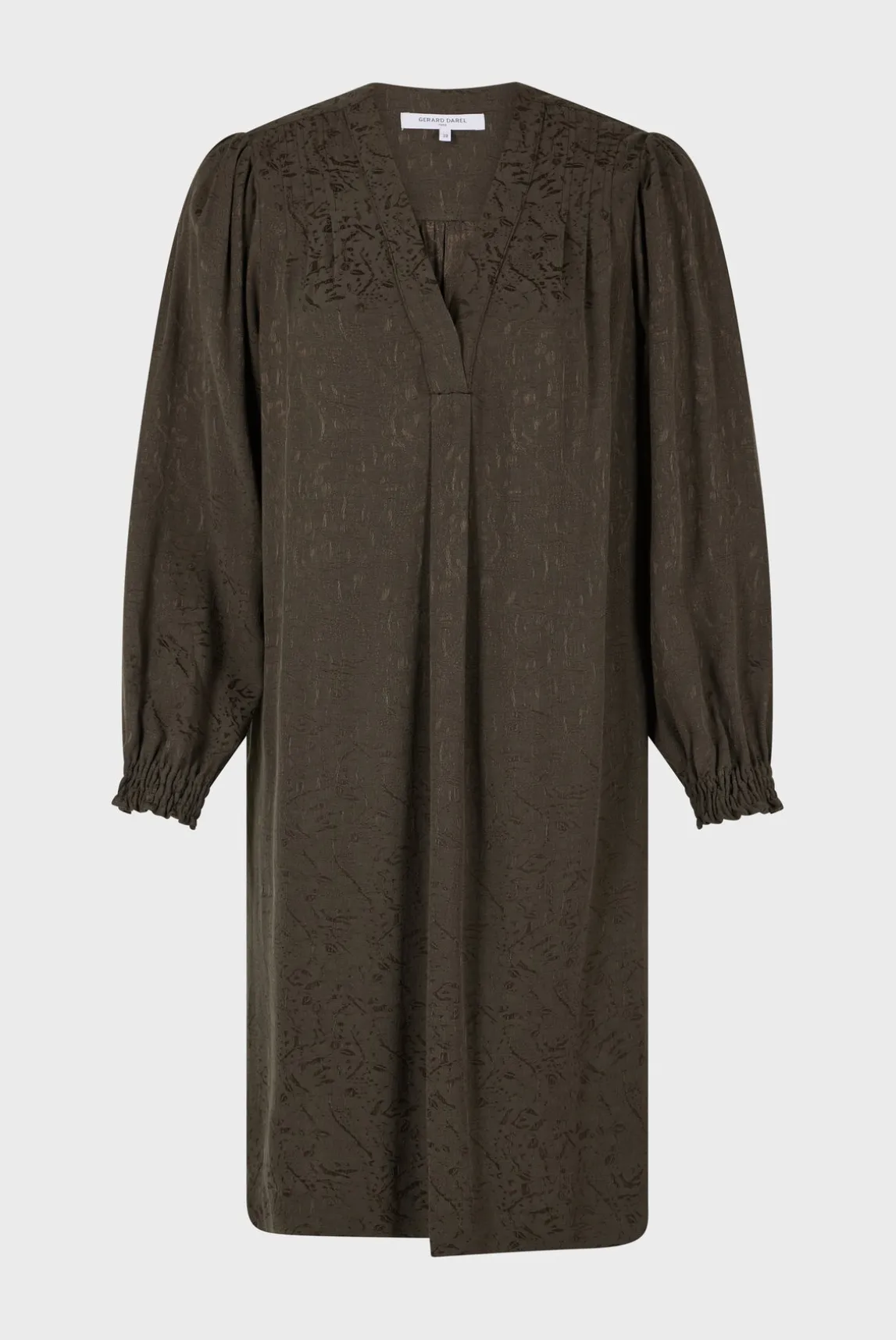 Jacquard straight-cut mini dress - SOLENE