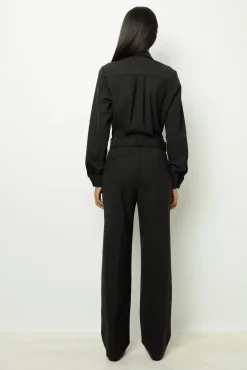 Jumpsuit with shirt collar - NELLA