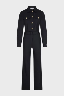 Jumpsuit with shirt collar - NELLA