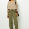 Khaki flared jeans - ANNA