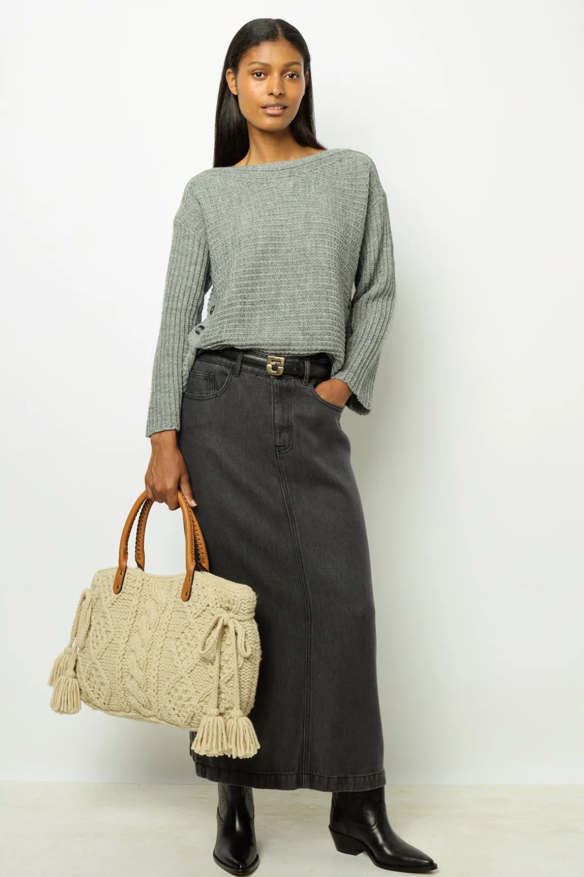 Knitted handbag - 24 GD MARILYN
