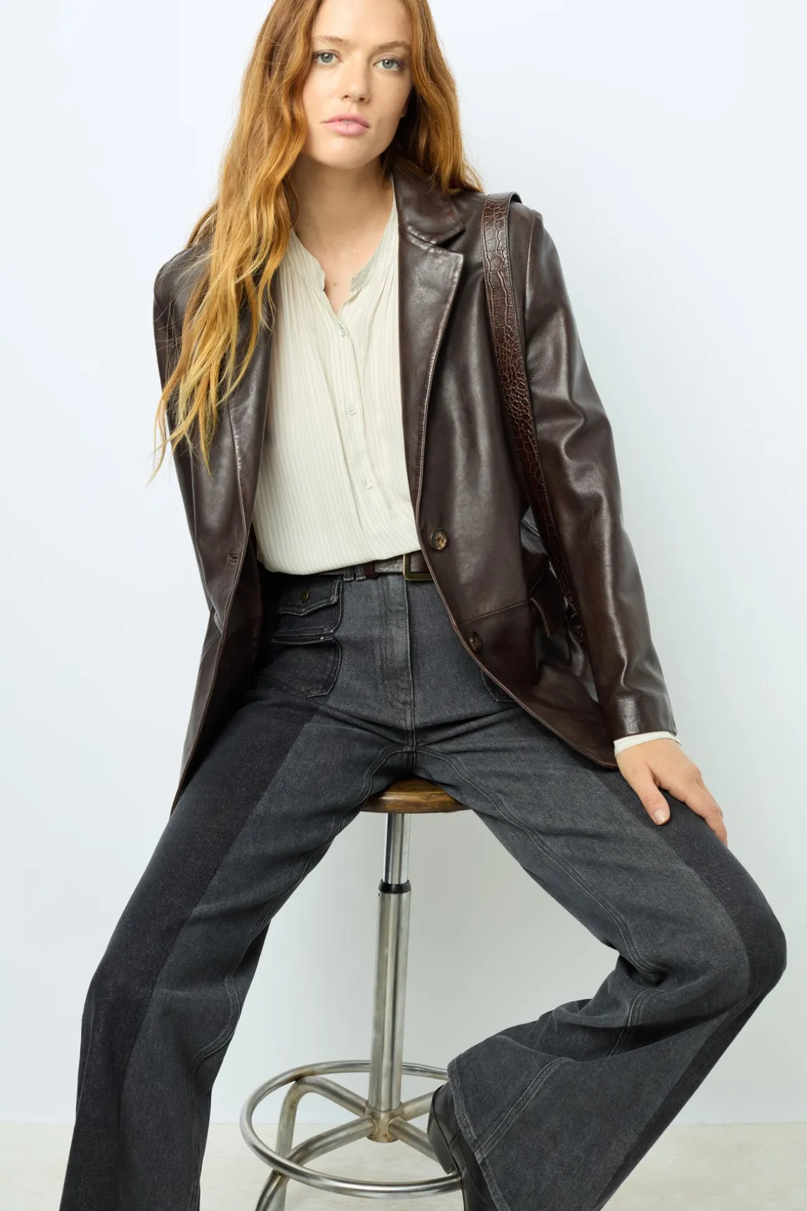 Lamb leather blazer - BEA