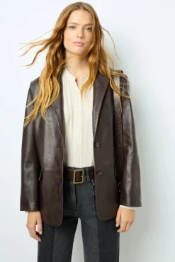 Lamb leather blazer - BEA