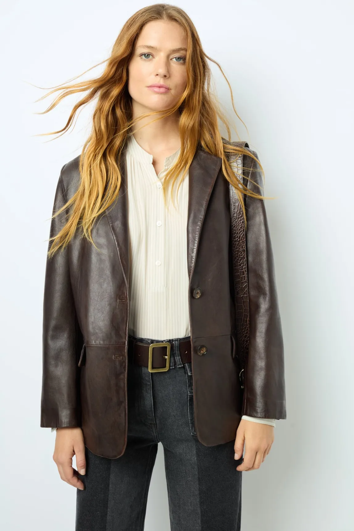 Lamb leather blazer - BEA