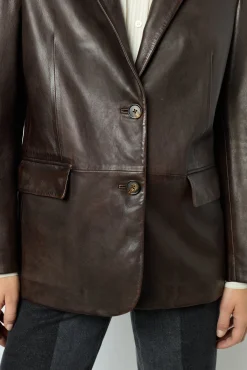 Lamb leather blazer - BEA