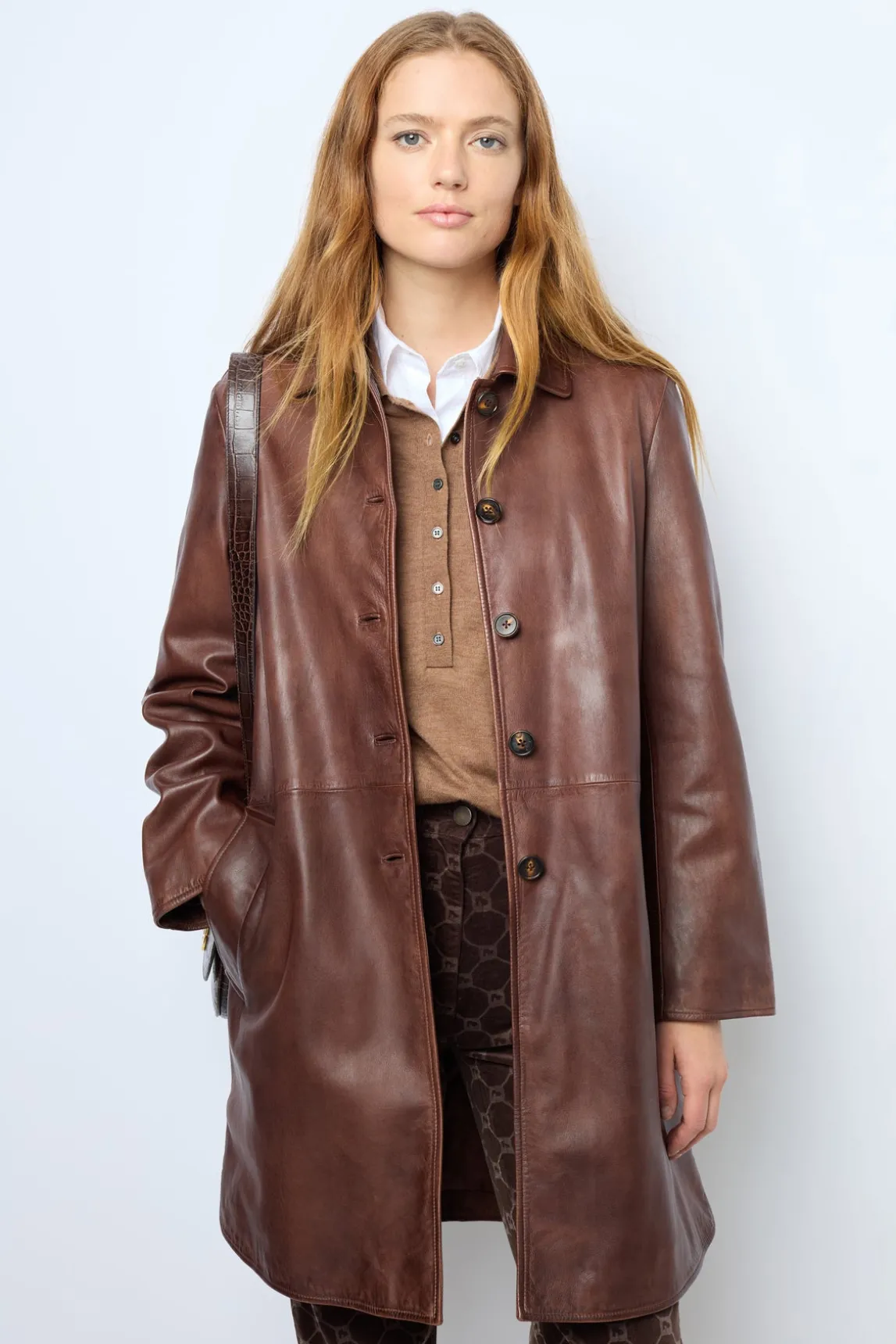 Lamb leather coat - LAYANE
