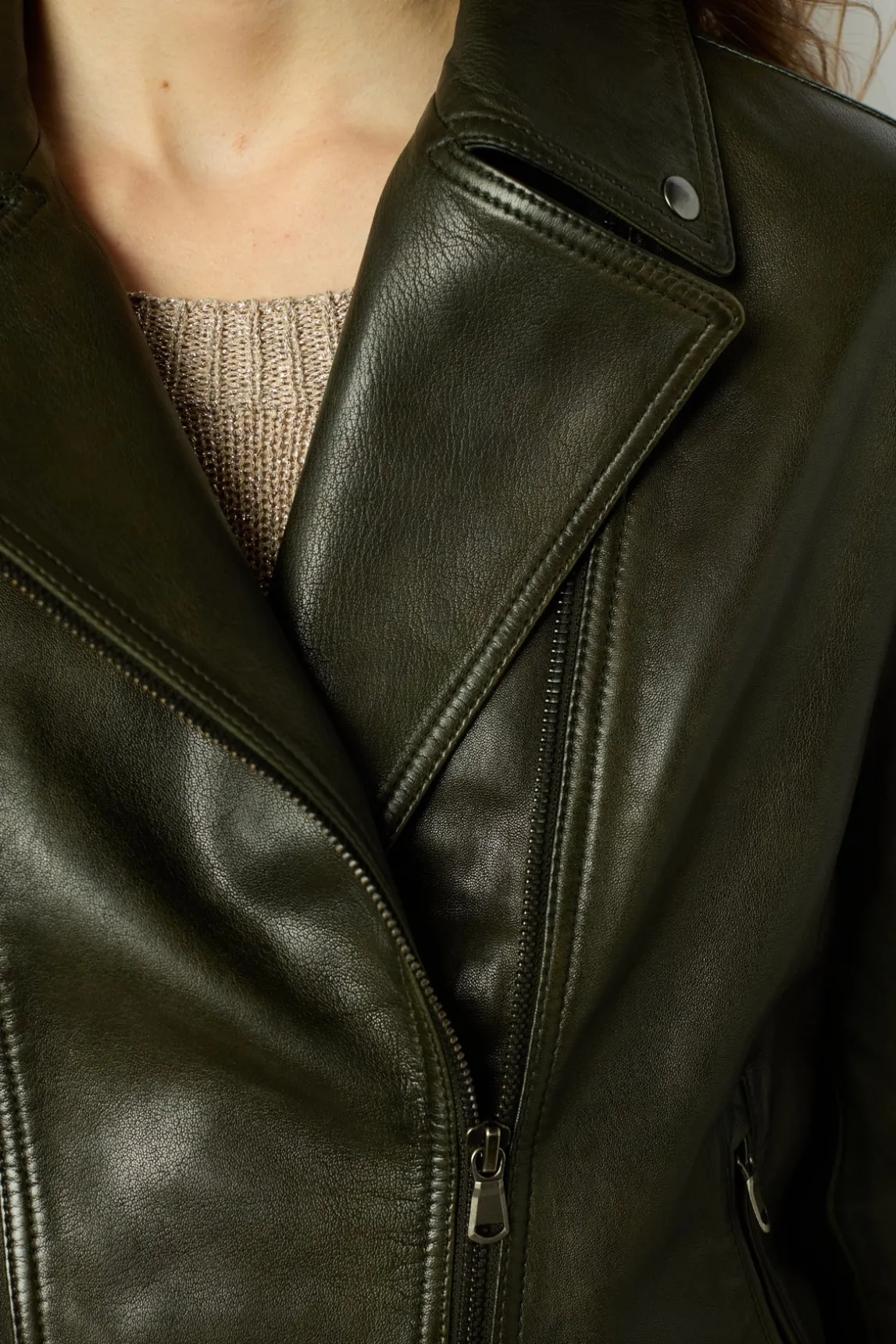 Leather jacket - BRISEIS