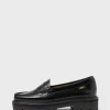 Leather loafers with notched sole - EMMY
