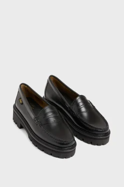 Leather loafers with notched sole - EMMY