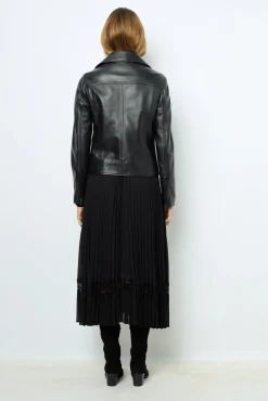Leather perfecto jacket - NADEGE
