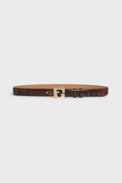 Leather signature belt - LE LAUREN