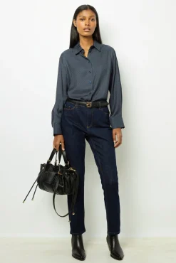 Leather signature belt - LE LAUREN