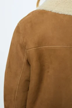 3/4 length shearling coat - LEONTINE