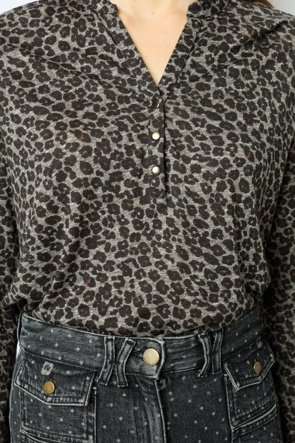 Leopard print T-shirt - AURORE
