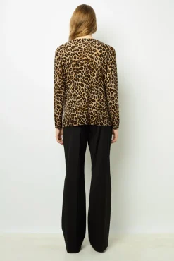 Leopard print wool sweater - JINENE