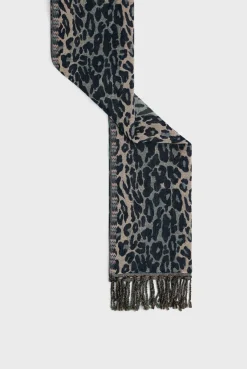 Leopard wool scarf - DOLLY