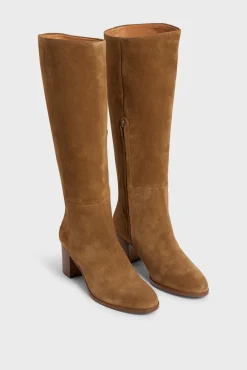 LIZZIE - High boots in velvet leather